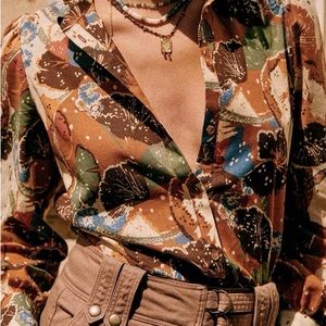 Sézane Claudio shirt in Nevada pattern